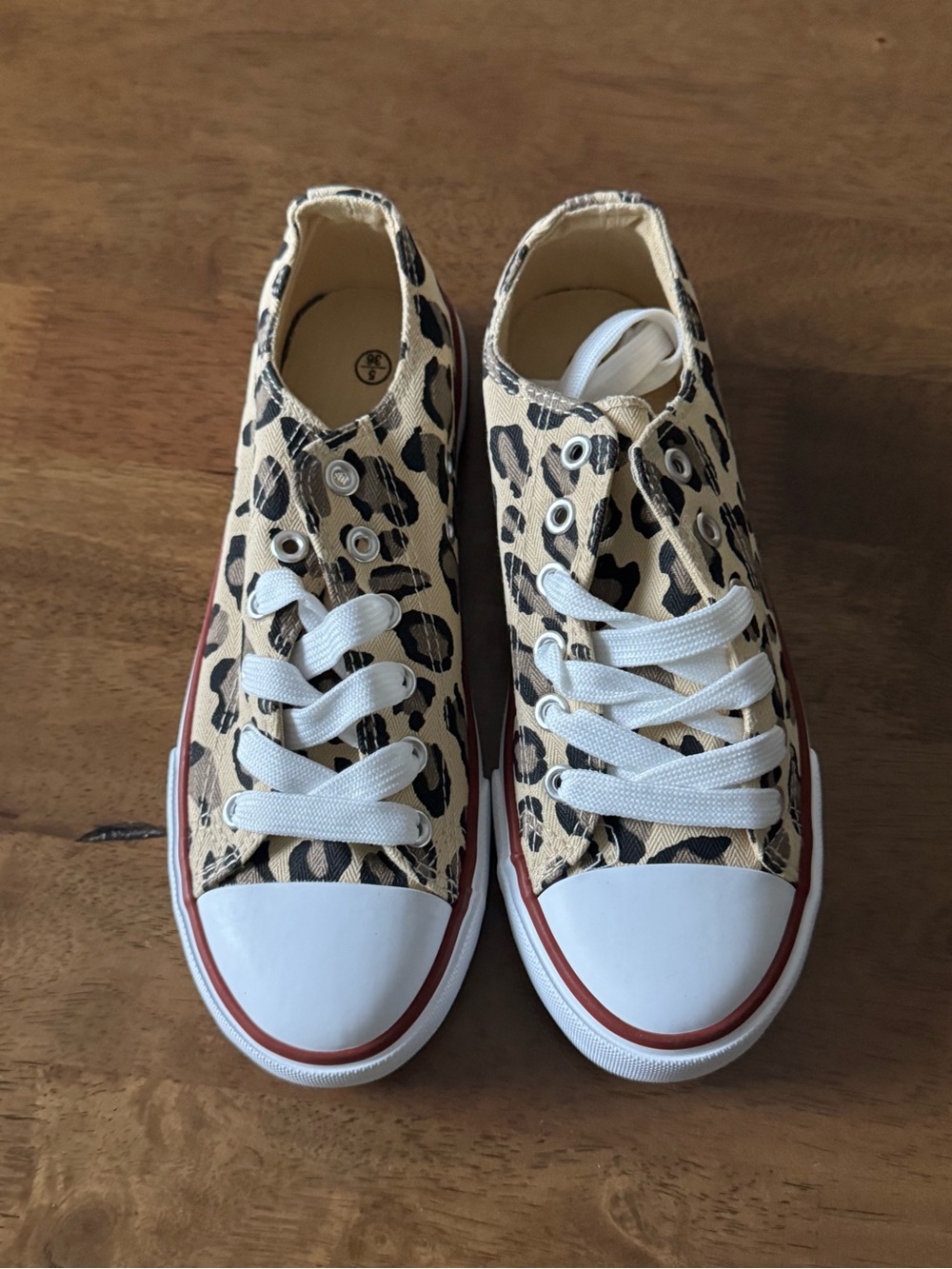 Women’s Leopard Print Converse Style Shoes